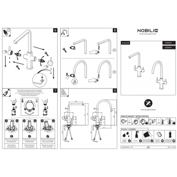 Nobili mischer Spüle Küche Acquerelli AQ93113/1CR