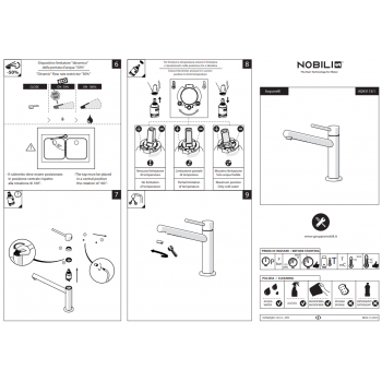 Nobili mischer Spüle Küche Acquerelli AQ93113/1CR