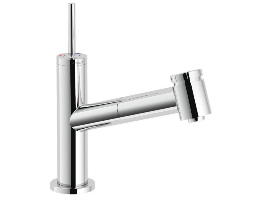 Nobili miscelatore lavello cucina con doccia estraibile Acquerelli Joystick AJ93117CR