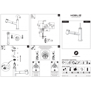 Nobili mischer Spüle Küche Acquerelli Joystick AJ93113/1CR