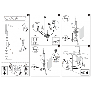 Nobili miscelatore lavello cucina con canna a 90° Acquerelli Joystick AJ93133CR
