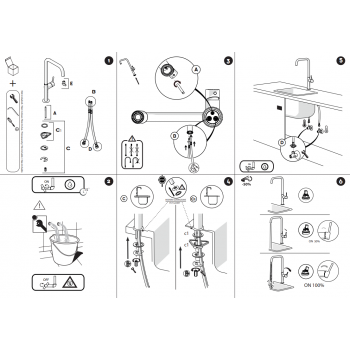 Nobili mischer Spüle Küche Acquerelli Joystick AJ93113/1CR