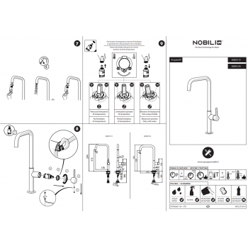 Nobili mischer Spüle Küche Acquerelli Joystick AJ93113/1CR
