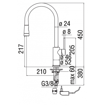Nobili mischer Spüle Küche Acquerelli Joystick AJ93300CR