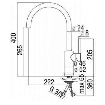 Nobili mischer Spüle Küche Web WB00113CR