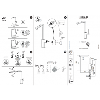 Nobili mischer Spüle Küche Web WB00127CR