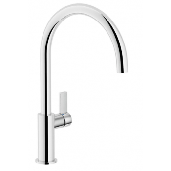 Nobili miscelatore lavello cucina con stamapato cartuccia Ø28 e canna girevole Flag FL96113CR