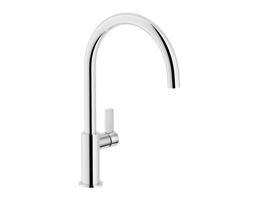 Nobili miscelatore lavello cucina con stamapato cartuccia Ø28 e canna girevole Flag FL96113CR