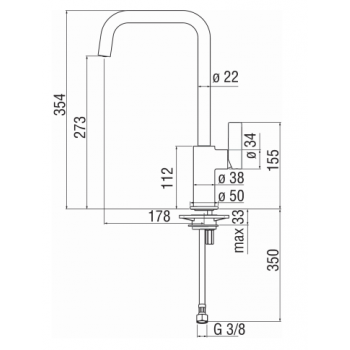 Nobili mischer Spüle Küche Flag FL96113CR