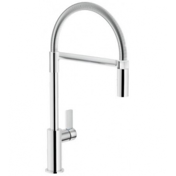 Nobili miscelatore lavello cucina con molla orientabile e doccia a 2 getti Flag FL96300CR