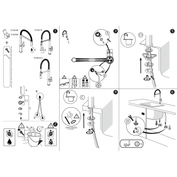Nobili mischer Spüle Küche Flag FL96133CR