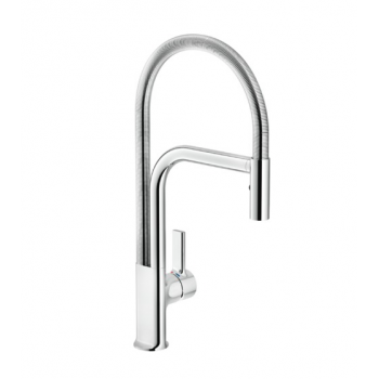 Nobili miscelatore lavello cucina con molla orientabile e doccia a 2 getti Master MP118300CR