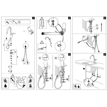 Nobili miscelatore monoforo lavello cucina con doccia estraibile Acquaviva VV103127CR