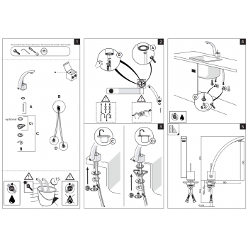 Nobili miscelatore lavello cucina con canna girevole Roxy RX00113CR
