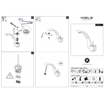 Nobili mischer monoloch Spüle Küche Acquaviva VV103113CR