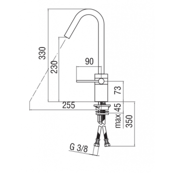 Nobili mischer Spüle Küche Roxy RX00113CR