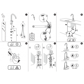 Nobili mischer Spüle Küche Cube CB00700/3CR