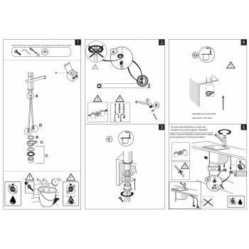 Nobili miscelatore lavello cucina Tower TW00113/1CR