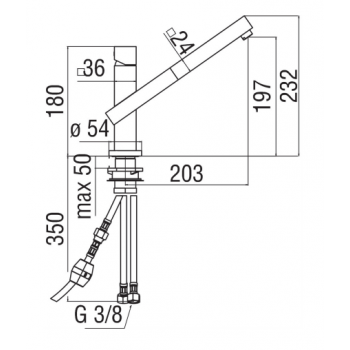 Nobili mischer Spüle Küche Tower TW00113CR