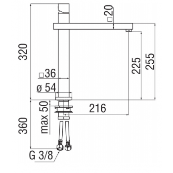 Nobili mischer Spüle Küche Tower TW00113CR