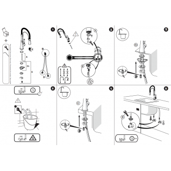 Nobili miscelatore lavello cucina Charlie CH75500CR
