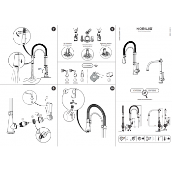 Nobili mischer Spüle Küche Charlie CH75113CR