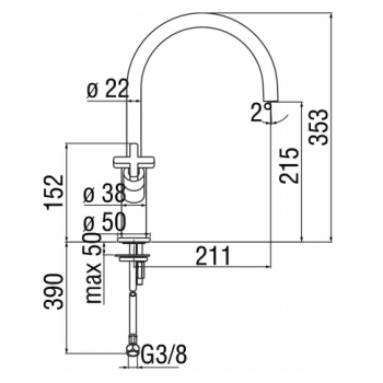 Nobili mischer Spüle Küche Charlie CH75513CR