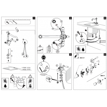 Nobili Rubinetto monoforo lavello cucina Grazia GRC5117CR