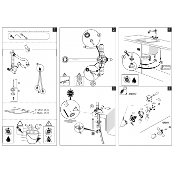 Nobili Wasserhahn Spüle Küche Ritz RI49117CR