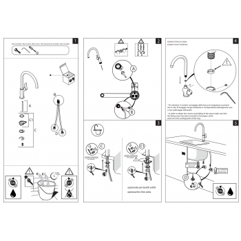 Nobili miscelatore lavello cucina Antica AT18113CR