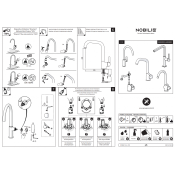 Nobili Wasserhahn einloch Spüle Küche Antica AT18117CR