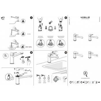Nobili miscelatore lavello cucina Snow SN00113/28CR