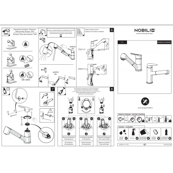 Nobili mischer Spüle Küche Snow SN00113/25CR