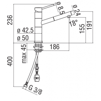 Nobili mischer Spüle Küche Snow SN00117CR