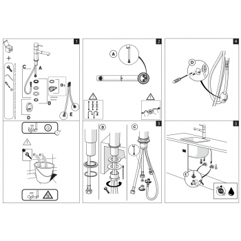 Nobili miscelatore lavello cucina con doccia estraibile Snow SN00717CR