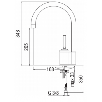 Nobili miscelatore lavello cucina Billy OZ45113CR