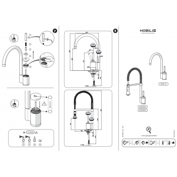 Nobili miscelatore lavello cucina Billy OZ45113CR