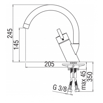 Nobili mischer Spüle Küche Billy OZ45300/3CR