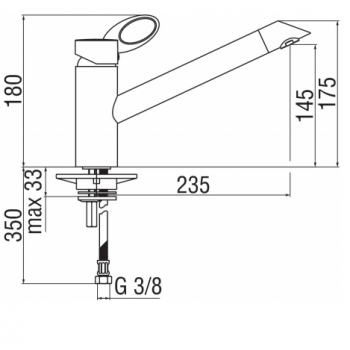 Nobili miscelatore lavello cucina Oz OZ113/1CR