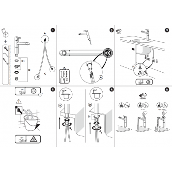 Nobili miscelatore lavello cucina Oz T2 OZ113/1HT2CR