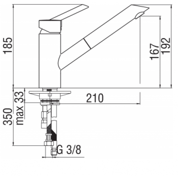 Nobili mischer Spüle Küche Oz T2 OZ113/1HT2CR