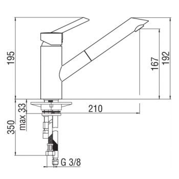 Nobili mischer Spüle Küche Oz T2 OZ113/1IP Edelstahl