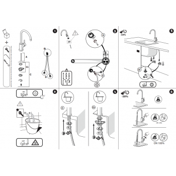 Nobili miscelatore lavello cucina Oz T7 OZ133/T7CR