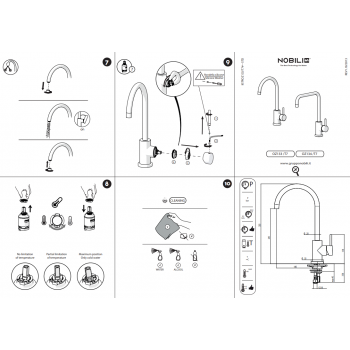 Nobili mischer Spüle Küche Oz T5 OZ713/T5CR