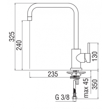 Nobili miscelatore lavello cucina Oz T7 OZ134/T7CR