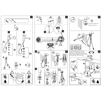 Nobili miscelatore lavello cucina con doccia estraibile Oz T8 CU117/2T8CR