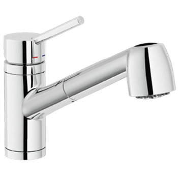 Nobili miscelatore lavello cucina con doccia estraibile Oz T8 CU117/3T8CR