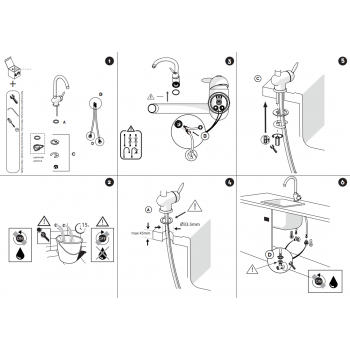 Nobili miscelatore lavello cucina Ovetto NU12513CR