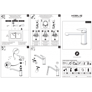 Nobili miscelatore lavello cucina Blues BS101113/1CR