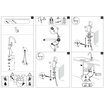 Nobili mischer Spüle Küche Herausziehbare Handbrause Blues BS101117CR